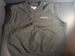 Rare Vtg Michigan Tech University Huskies Sweatshirt Vest Sz XL